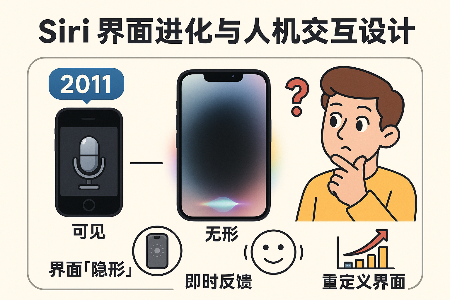 界面进化史，Siri的界面为什么变成屏幕四周跑马灯？