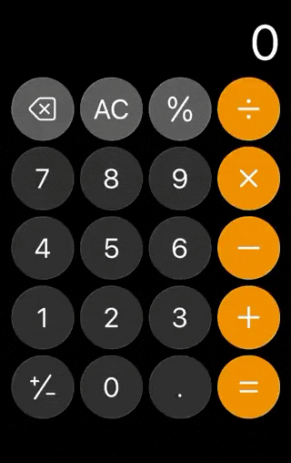iOS 26 液态玻璃计算器