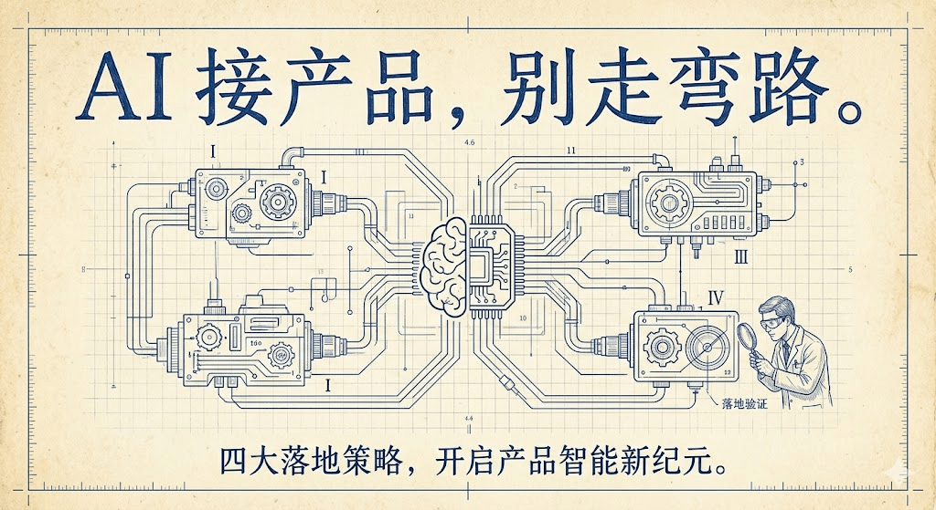 产品接 AI 的正确打开方式：4 种落地策略，照着做就行